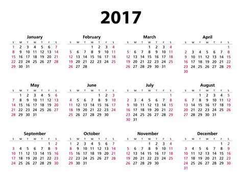 2017 Calendar Free Stock Photo - Public Domain Pictures