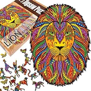 Buy Ambiyaa Indian Lion King of The Jungle | Wooden Jigsaw Puzzle for ...