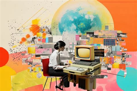 Collage Retro dreamy technology art | Premium Photo Illustration - rawpixel