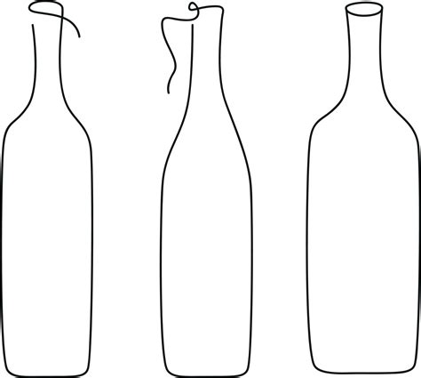 Wine Bottle Drawing