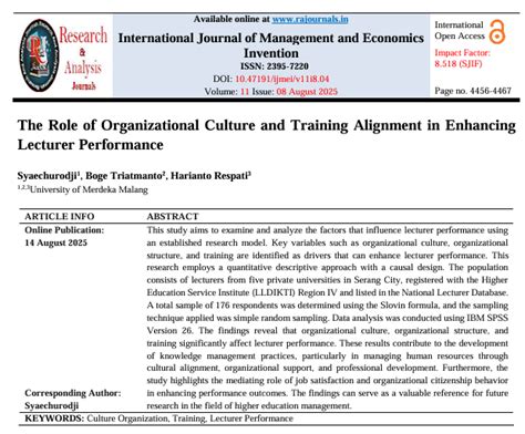 Vol. 11 No. 8 (2025): VOLUME 11 ISSUE 08 | International Journal Of ...