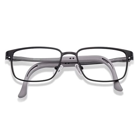 Buy Kids Glasses: Black Grey Full Rim Rectangle Kids 8-12 yrs Hooper ...