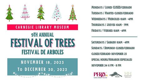 9th Annual Festival of Trees, Carnegie Library Museum, Perry, 2 ...