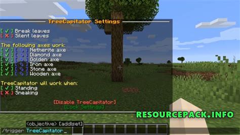 Image result for TreeCapitator Data Pack 1.16.5