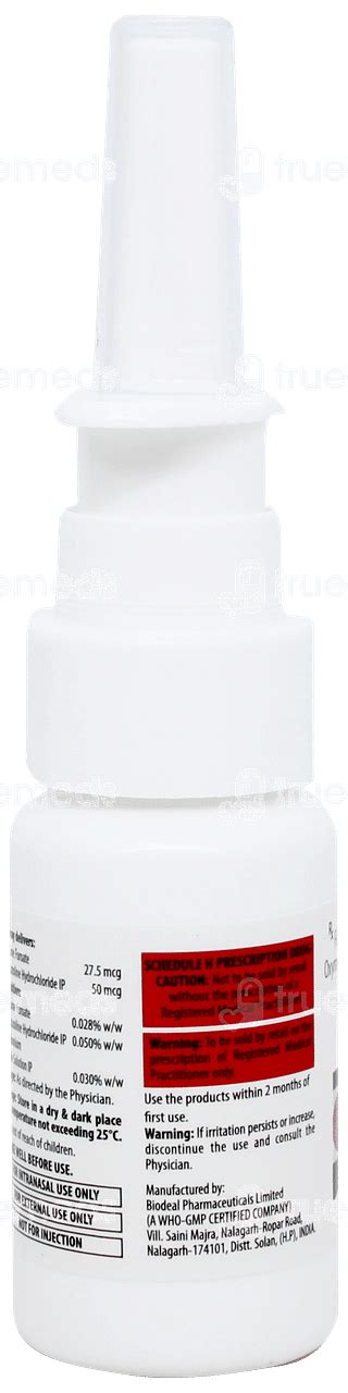 Flutivin O Nasal Spray 7gm - Uses, Side Effects, Dosage, Price | Truemeds