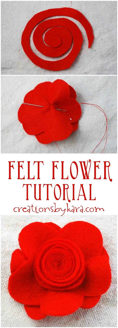 Image result for Felt Flower Tutorial