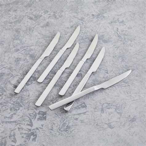 Buy FNS 6-Piece Stainless-Steel Dessert Knife Set from FNS at just INR ...