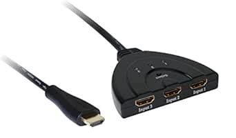 XtremPro 3 Ports HDMI Switch with Pigtail Cable, Ultra-high Performance ...