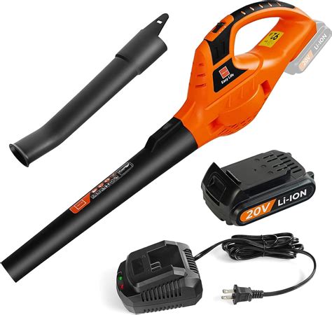 Cordless Leaf Blower,20V Handheld Electric Leaf Blowers with 2.0Ah ...