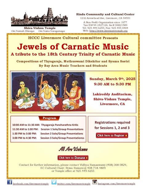HCCC Livermore Trinity Festival 2025 | Carnatic America