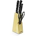 Buy AGARO Galaxy 6 Pcs Kitchen Knife Set, 4 Knives, 1 Scissor, 1 Wooden ...