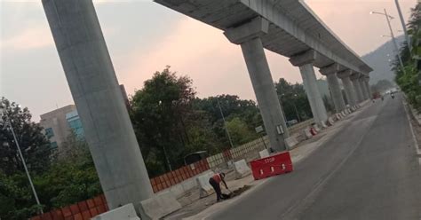 Barricades on Pune Metro Line 3 removed to ease the traffic