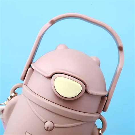 Little Teddy Bear Stainless Steel Sipper Bottle - 500 Ml – KidKitIndia