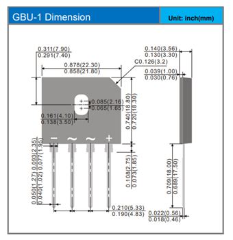 GBU Bridge Rectifiers - PANJIT | Mouser
