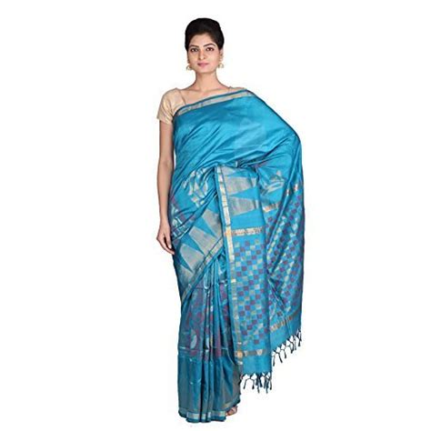 Buy Indian Artizans Baag Morni Pure Silk Uppada Jamdani Saree at Amazon.in