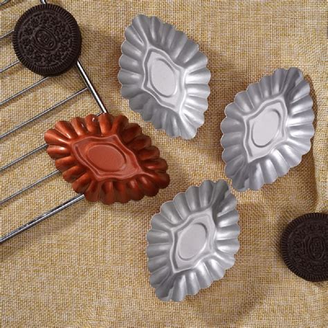 Buy TASKHOUSE Mini Tart pan 8PCS Egg Tart Molds Carbon Steel Cake ...