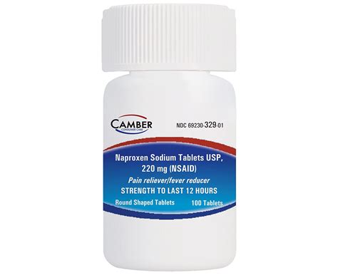 Camber Consumer Care - Naproxen Sodium 220 Mg 100ct HSA/FSA Eligible - Walmart.com