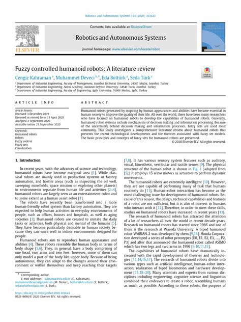 Humanoid Robot PDF 的图像结果