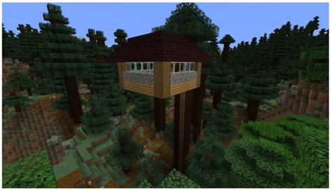 Image result for Minecraft Tree House Town Tutorial