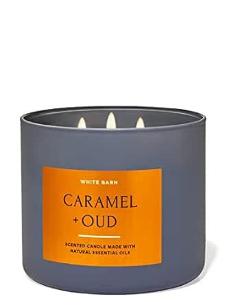 Bath & Body Works Caramel & Oud 3-Wick Candle : Amazon.in: Home & Kitchen