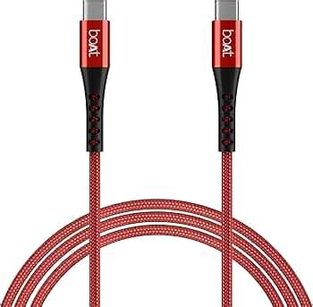 boAt Type-C C600 Tangle-Free, Sturdy Cable with 100W/5A Fast Charging ...