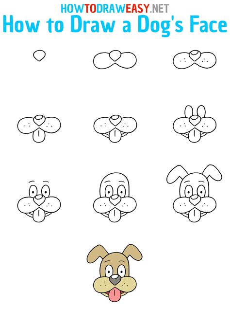 How To Draw A Puppy Face Easy Step By Step
