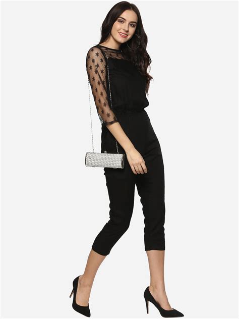Women's Black Star Lace Jumpsuit – Stylestone