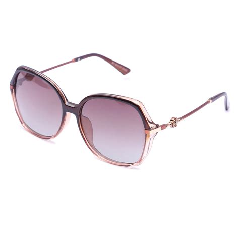 Calyra | Gradient Brown Large Full Rim Square Sunglasses for Women [Po