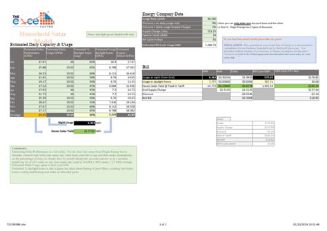 Solar Calculator V 1 | PDF | Spreadsheet | Electricity