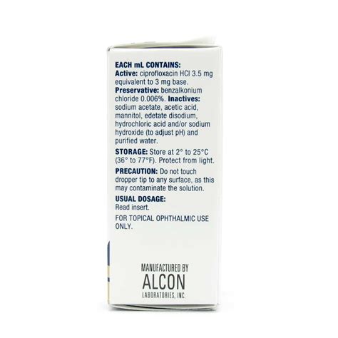 Ciprofloxacin HCl 0.3% Ophthalmic Solution 5 mL | McGuff