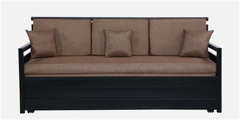 Royal Interiors Casimo 3 Seater Metal Sofa Cum Bed with Hydraulic ...