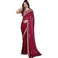 Buy TRENDMALLS Women's Georgette Embroidery Sequin Work Saree with ...