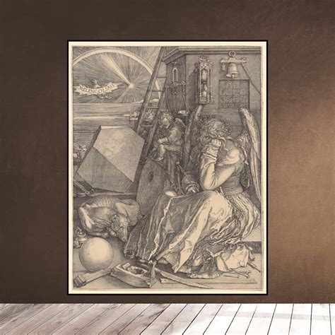 Albrecht Durer Melencolia I - Melancholia Engraving 1514 - Digital ...