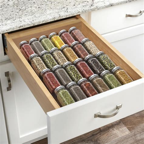 Amazon.com: SZWQILIN Spice Drawer Organizer, Spice Rack Drawer for ...