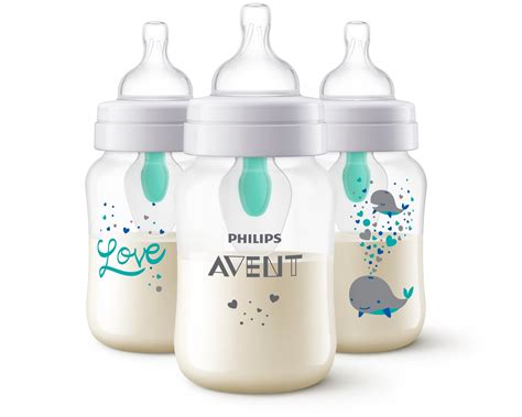 Philips Avent Anti-colic Baby Bottle with AirFree Vent with Whale ...