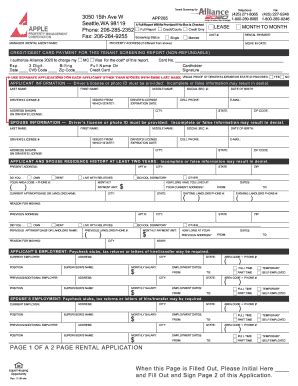 Download A Rental Application Form - Apple Property Management ...