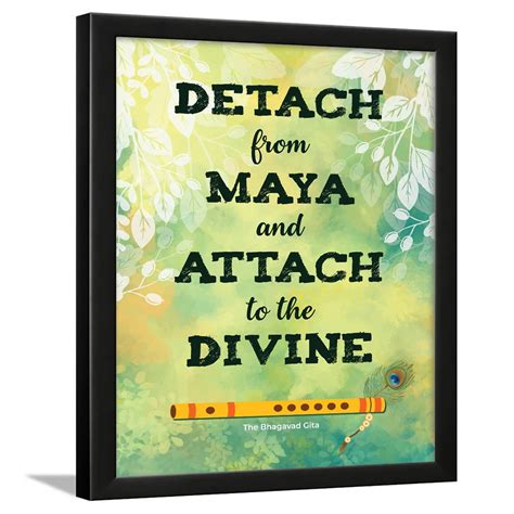 Chaka Chaundh - Bhagavad Gita Quotes Wall Frame - Gita Quotes Wall ...