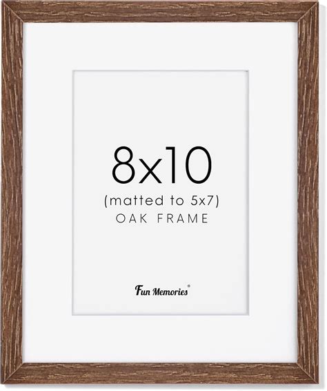 Amazon.com - 8x10 Wood Picture Frame, Solid Oak Wood Frame 10x8 for ...