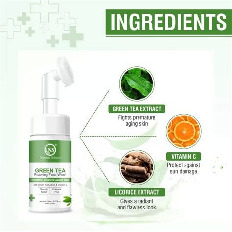 Nuerma Science Green Tea Foaming Face Wash | Hydrate, Soothe & Revital