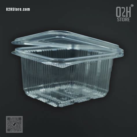 500 ml Transparent Hinged Boxes – O2H Store