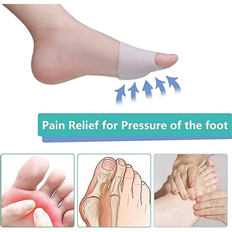 1pc Toe Spacer (0.6in/0.7in) for Toe Alignment and Comfort, Soft Gel ...