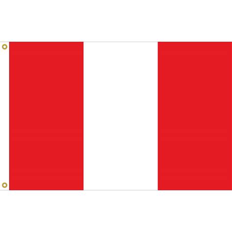Country Flag Red And White Vertical Stripes