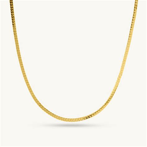 Sleek Flat Chain for Men – PALMONAS