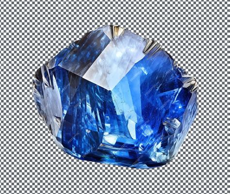 Premium PSD | Magnificent blue spinel isolated on transparent background