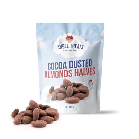 Cocoa Dusted Almonds Halves CM31 - 16 OZ Bag - Healthy Snacks for ...