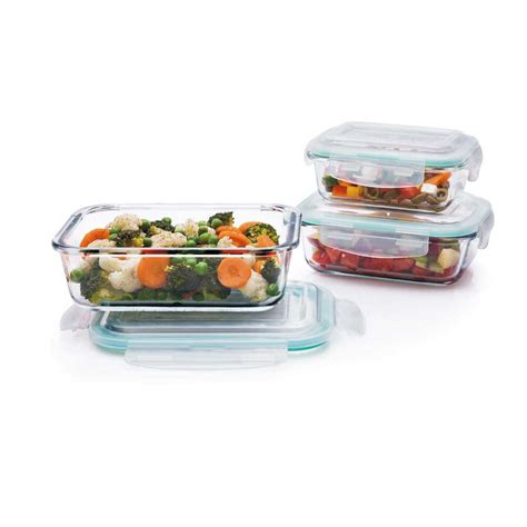 Lock `N` Store Glass Containers Rectangular (Set/3) – Signoraware