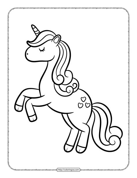 Printable Unicorn Coloring - astra.edu.pl