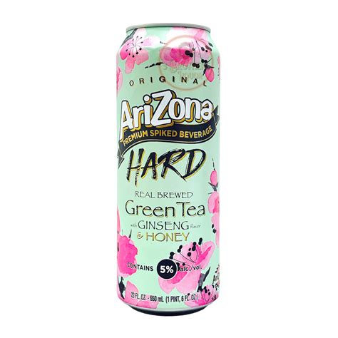 Arizona Spiked Hard Green Tea With Ginseng & Honey Vodka Seltzer Can ...