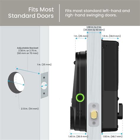 Lockly Vision Elite Video Doorbell Smart Locks Matte Black Smart Lock ...