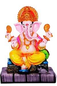 Buy KRISHNAGALLERY1 Polyresin Chowki Ganesh Ji Murti Ganesh Ganesha ...